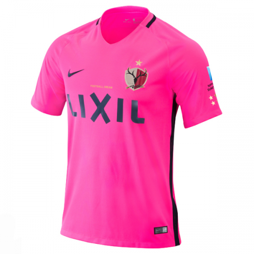 2017-18 Kashima Antlers Pink Away Soccer Jersey